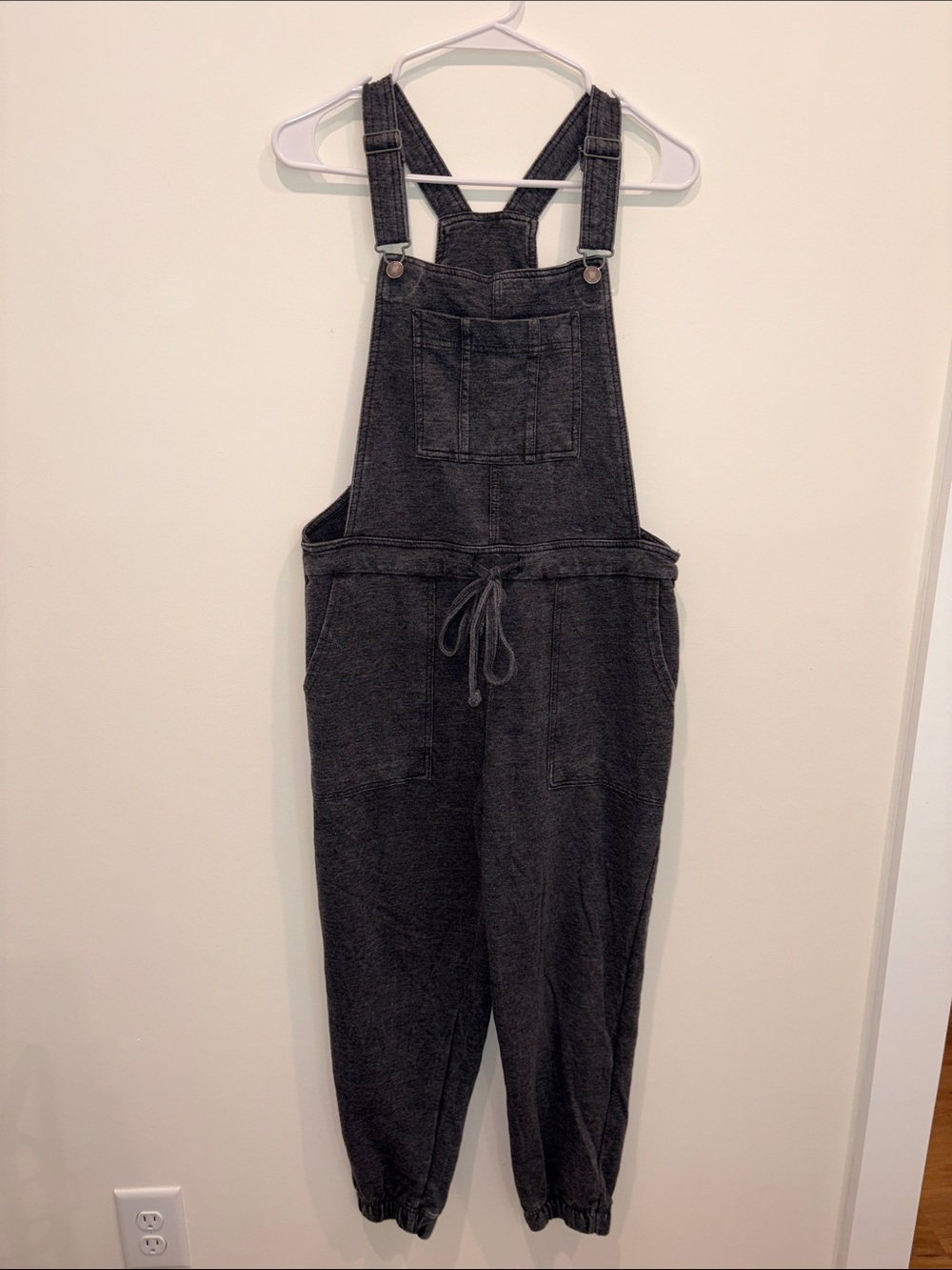 Wallflower Charcoal Black Denim Overalls